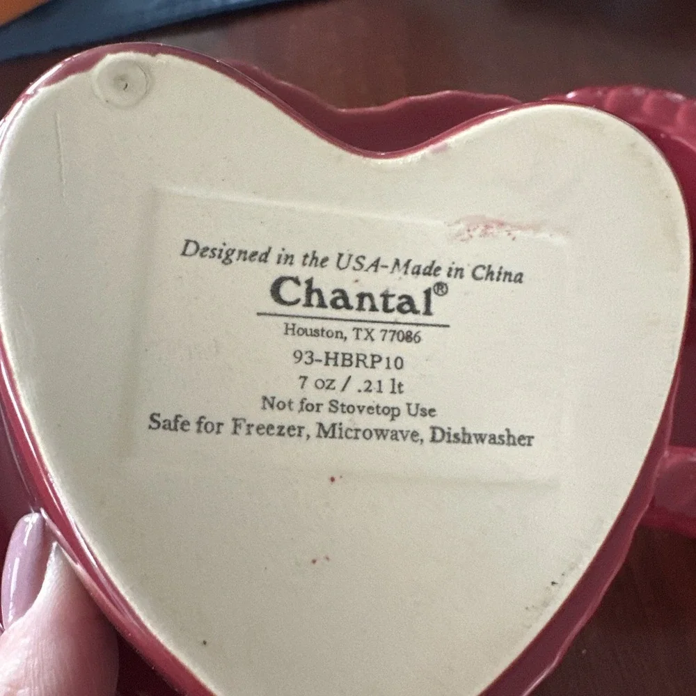 Century Set Of 2 Mini Ceramic Heart Shaped Loaf Pans‎ - 7 Oz